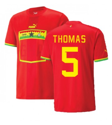 Ghana Thomas Partey #5 Bortatröja VM 2022 Kortärmad